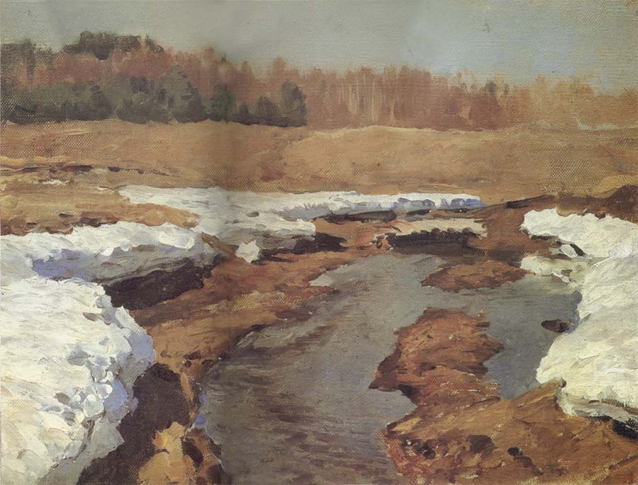 Levitan, Isaak Fruhling the last snow